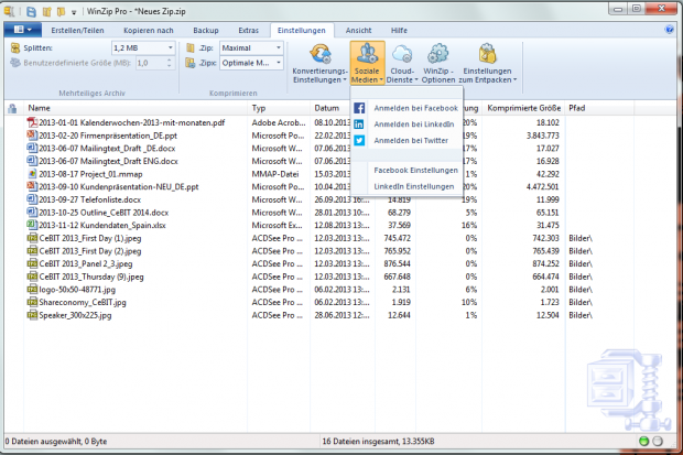 Winzip 18 (Bild: Winzip)